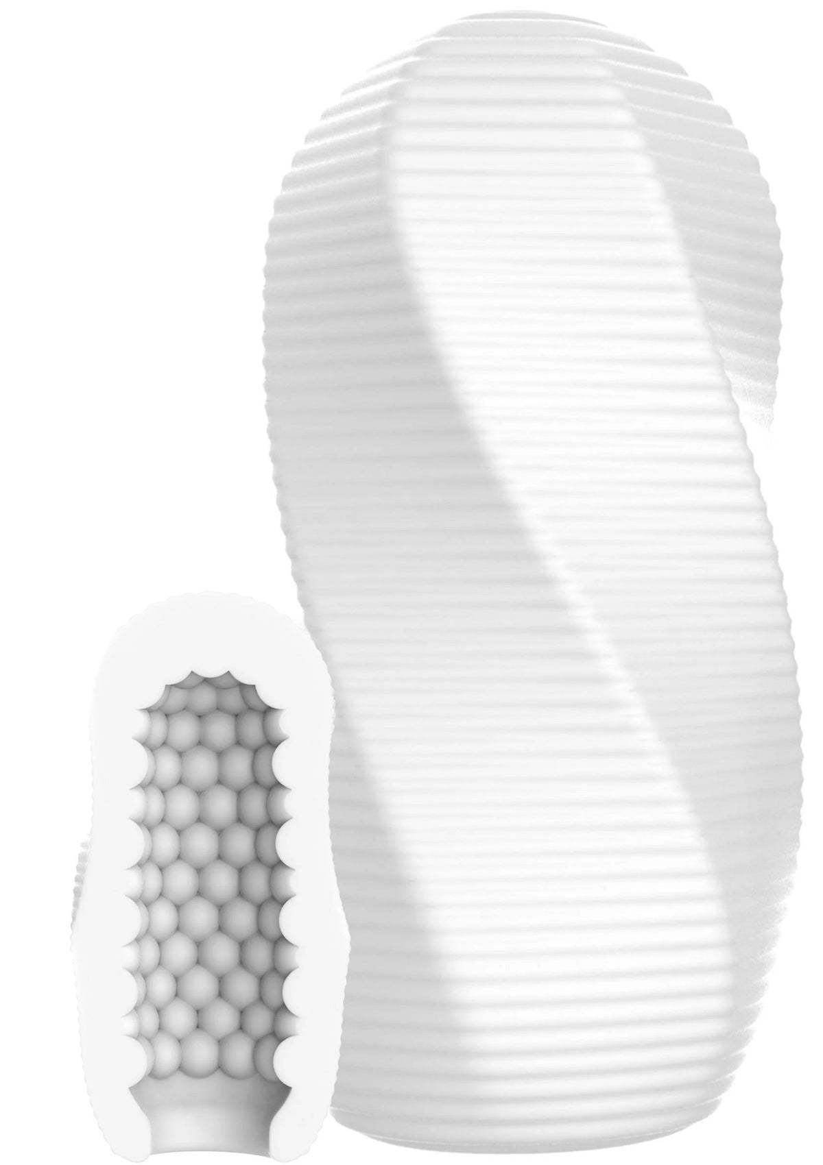 Bestel: Medium Masturbator Swirl by ToyJoy - bij Happytoys: de erotische sex webshop | liever Happy dan Easy ⭐⭐⭐⭐⭐ - Default Title - 11307 - WHITE