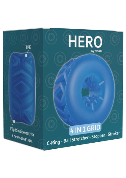 Bestel: 4 - in - 1 Grid Ring by ToyJoy - bij Happytoys: de erotische sex webshop | liever Happy dan Easy ⭐⭐⭐⭐⭐