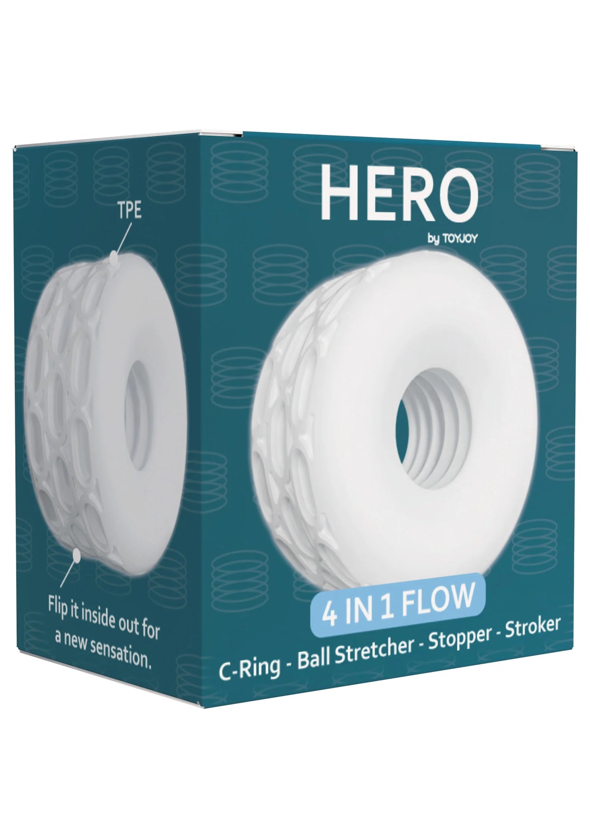 Bestel: 4 - in - 1 Flow Ring by ToyJoy - bij Happytoys: de erotische sex webshop | liever Happy dan Easy ⭐⭐⭐⭐⭐
