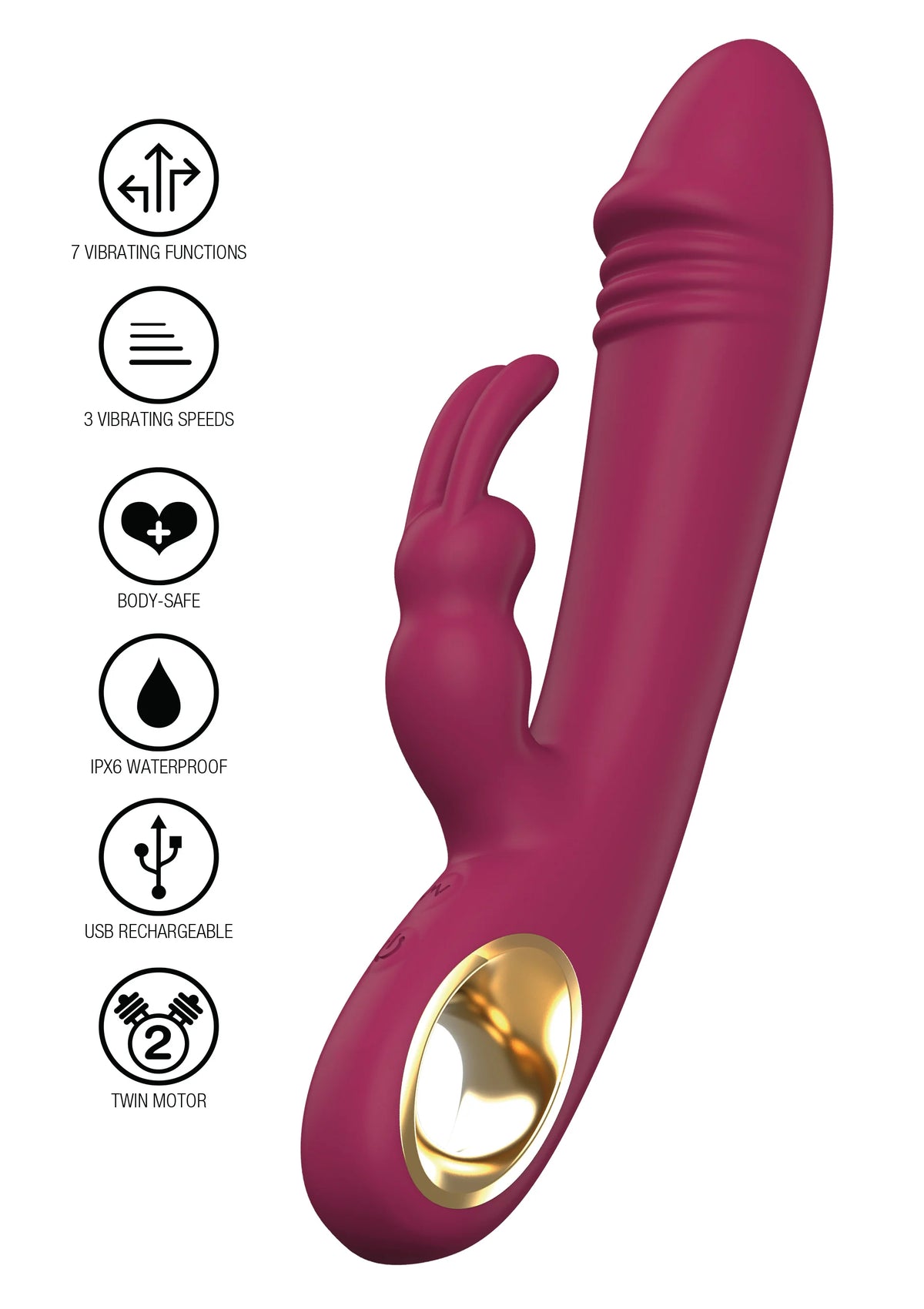 Bestel: Taygeta Pleasure Rabbit by ToyJoy Designer Edition - bij Happytoys: de erotische sex webshop | liever Happy dan Easy ⭐⭐⭐⭐⭐
