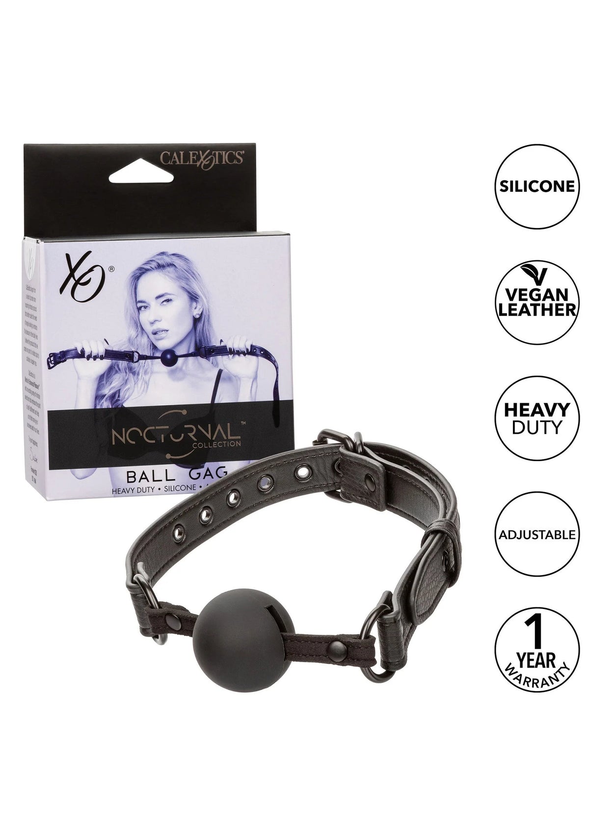 Bestel: Nocturnal Ball Gag by CalExotics - bij Happytoys: de erotische sex webshop | liever Happy dan Easy ⭐⭐⭐⭐⭐
