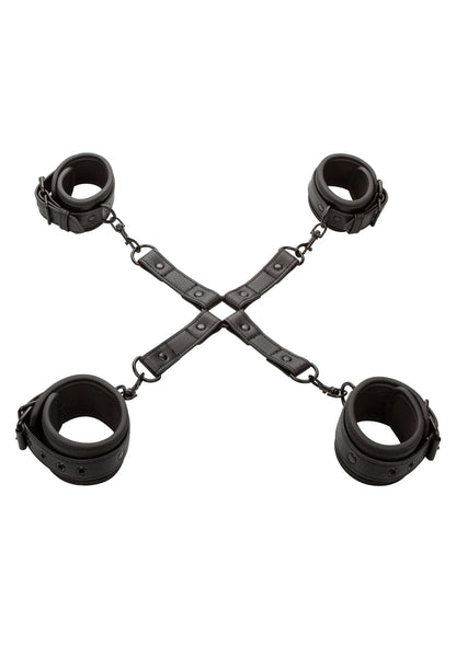 Bestel: Nocturnal Hog Tie by CalExotics - bij Happytoys: de erotische sex webshop | liever Happy dan Easy ⭐⭐⭐⭐⭐ - Default Title - 11935 - BLACK