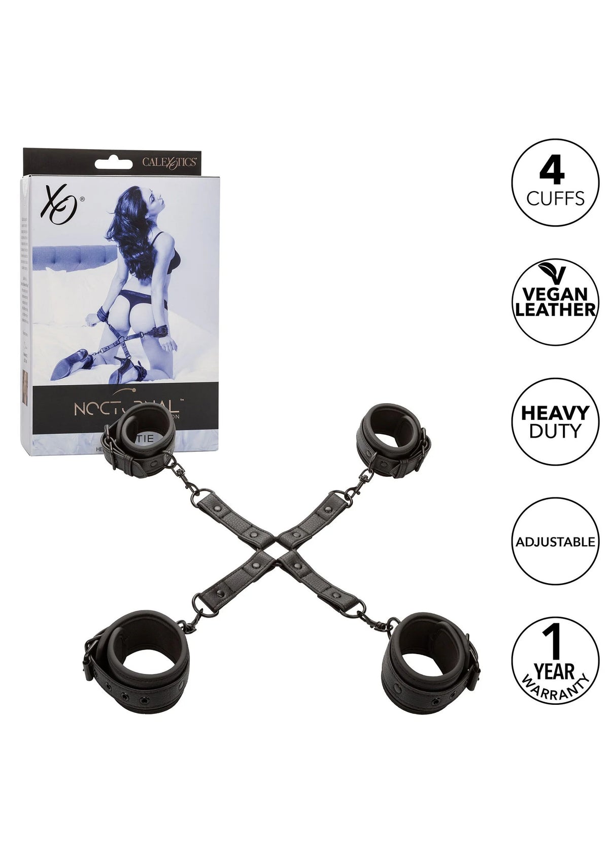 Bestel: Nocturnal Hog Tie by CalExotics - bij Happytoys: de erotische sex webshop | liever Happy dan Easy ⭐⭐⭐⭐⭐