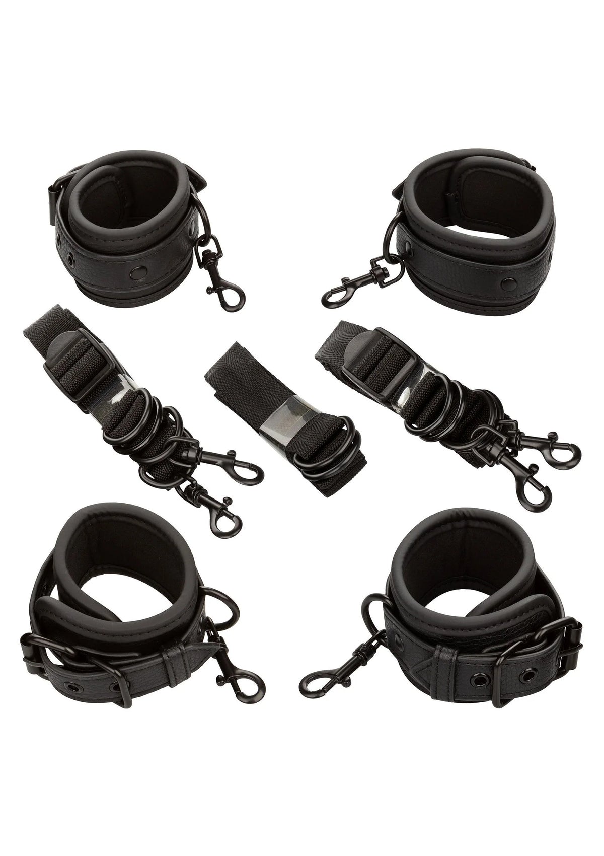Bestel: Nocturnal Bed Restraints by CalExotics - bij Happytoys: de erotische sex webshop | liever Happy dan Easy ⭐⭐⭐⭐⭐ - Default Title - 11936 - BLACK