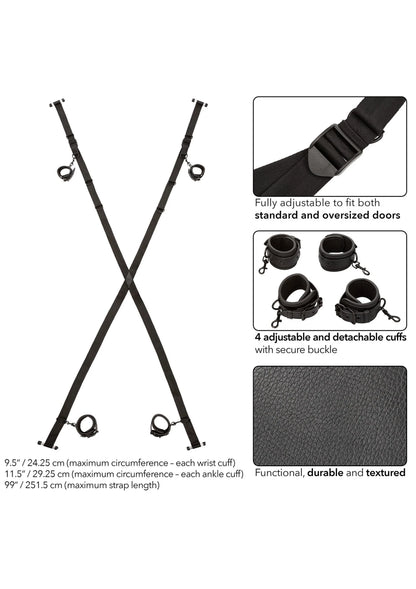 Bestel: Nocturnal Over The Door Cross by CalExotics - bij Happytoys: de erotische sex webshop | liever Happy dan Easy ⭐⭐⭐⭐⭐