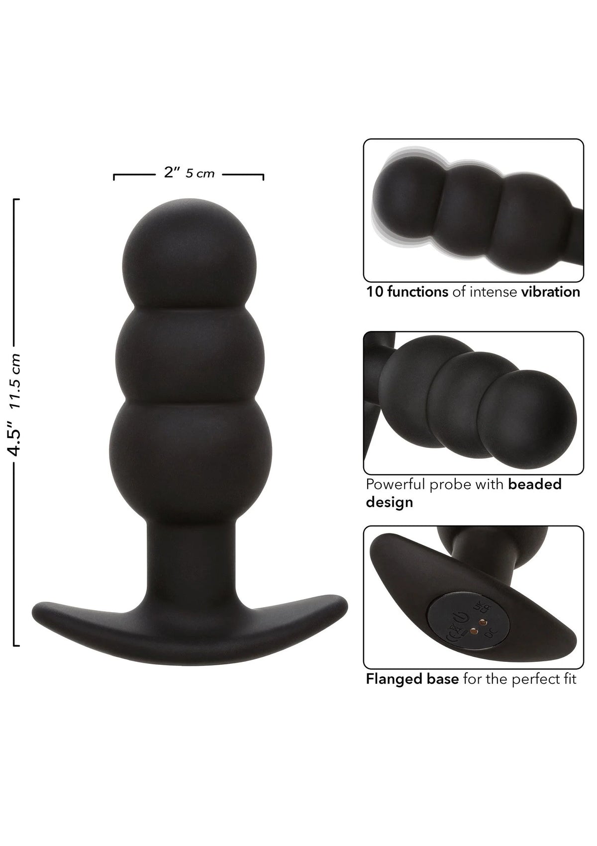 Bestel: Rock Bottom Beaded Probe by CalExotics - bij Happytoys: de erotische sex webshop | liever Happy dan Easy ⭐⭐⭐⭐⭐
