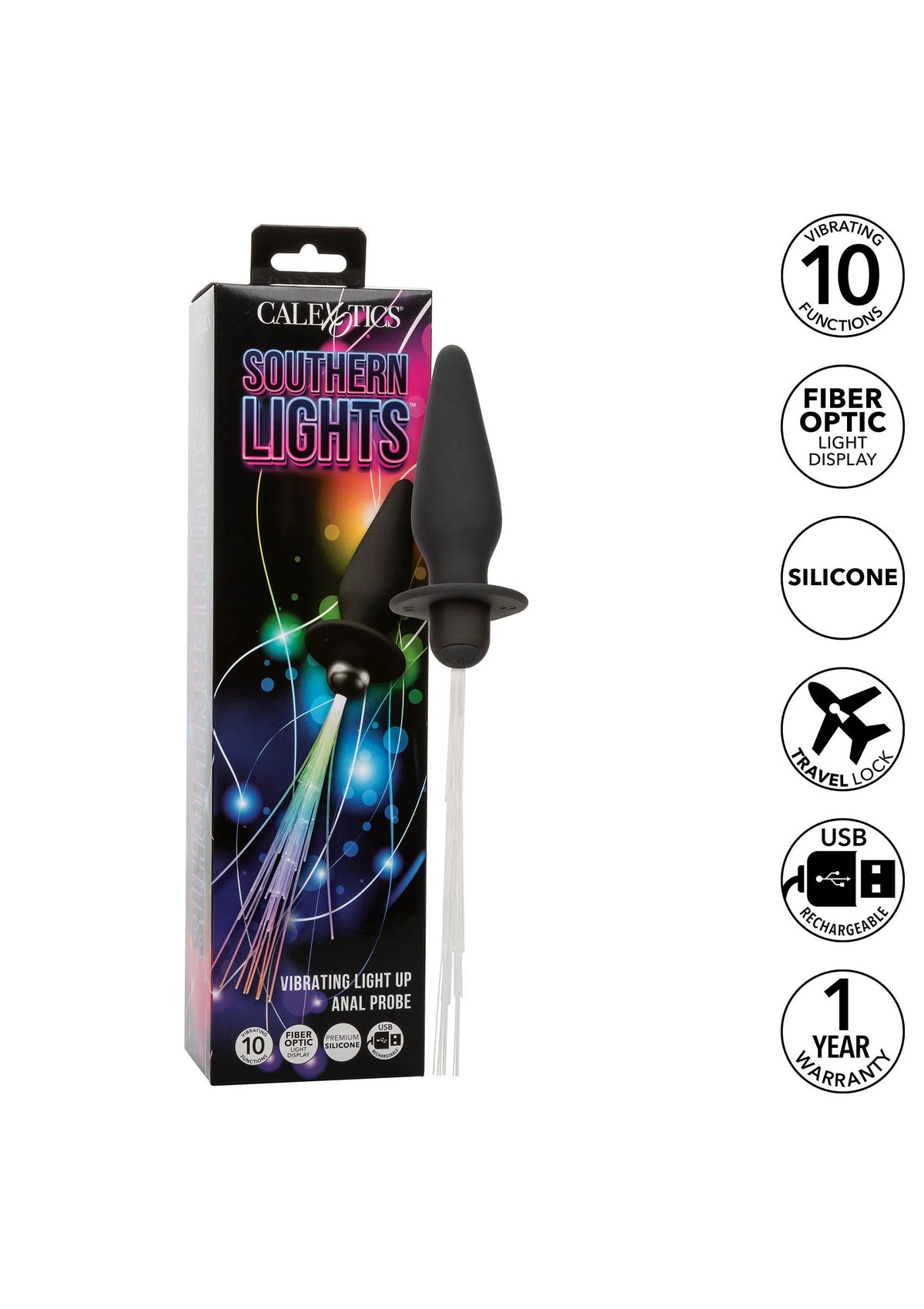 Bestel: Vibrating Light Up Anal Probe by CalExotics - bij Happytoys: de erotische sex webshop | liever Happy dan Easy ⭐⭐⭐⭐⭐