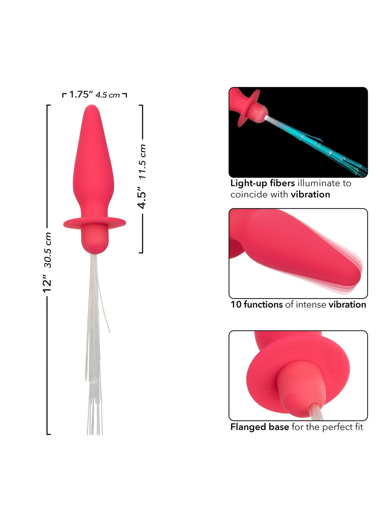 Bestel: Vibrating Light Up Anal Probe by CalExotics - bij Happytoys: de erotische sex webshop | liever Happy dan Easy ⭐⭐⭐⭐⭐