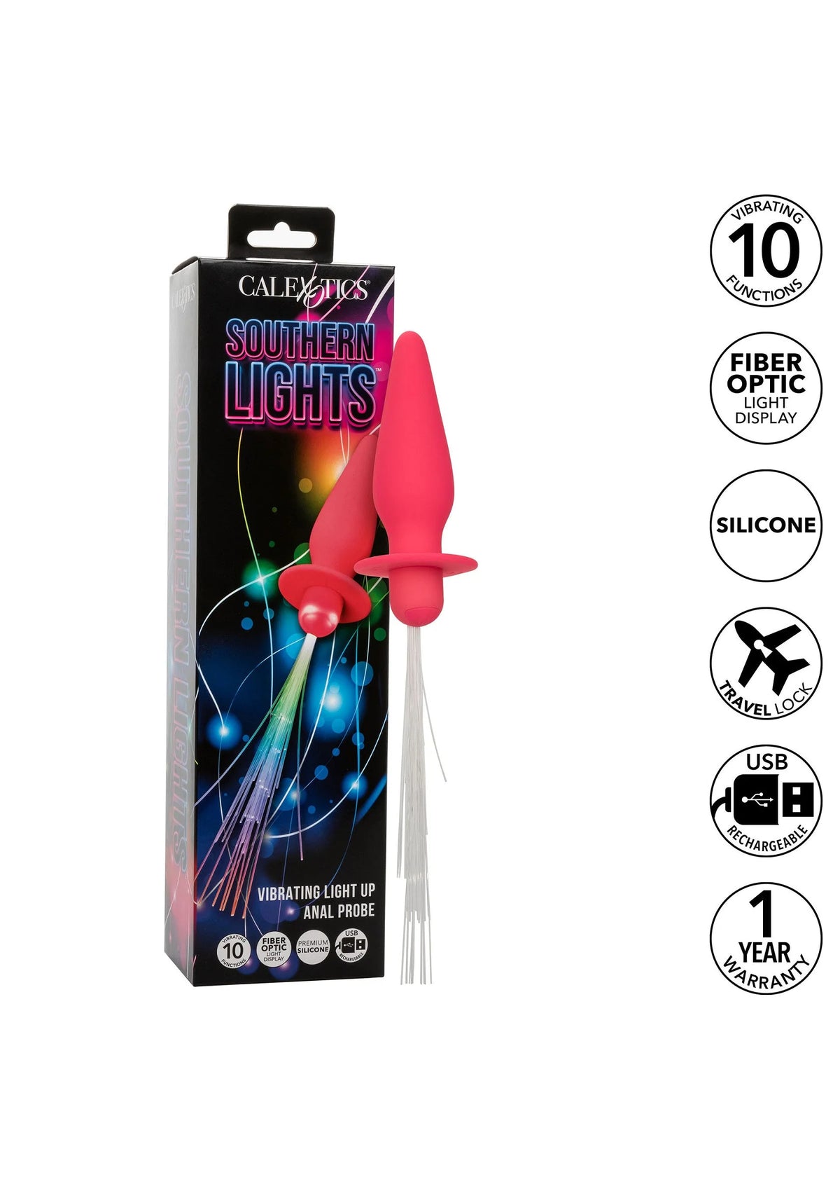 Bestel: Vibrating Light Up Anal Probe by CalExotics - bij Happytoys: de erotische sex webshop | liever Happy dan Easy ⭐⭐⭐⭐⭐