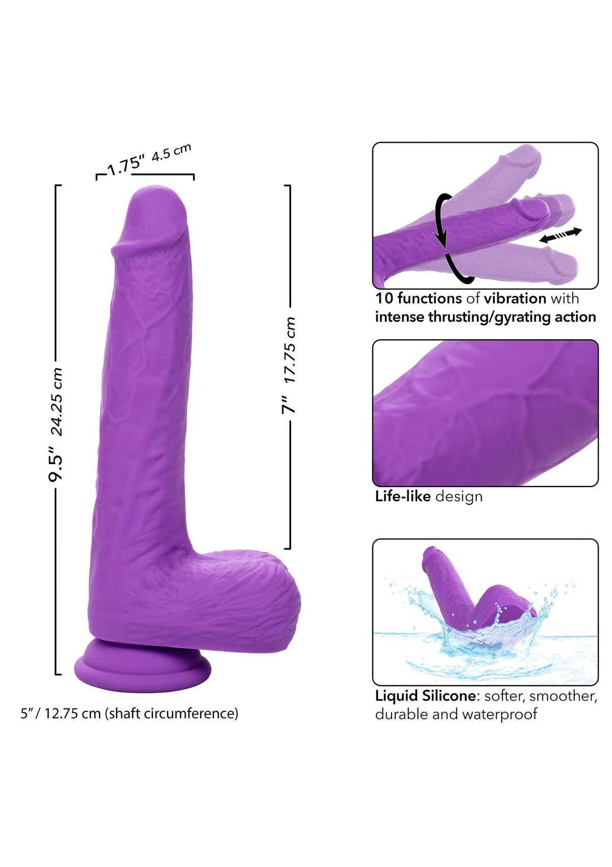 Bestel: Gyrating & Thrusting Studs by CalExotics - bij Happytoys: de erotische sex webshop | liever Happy dan Easy ⭐⭐⭐⭐⭐