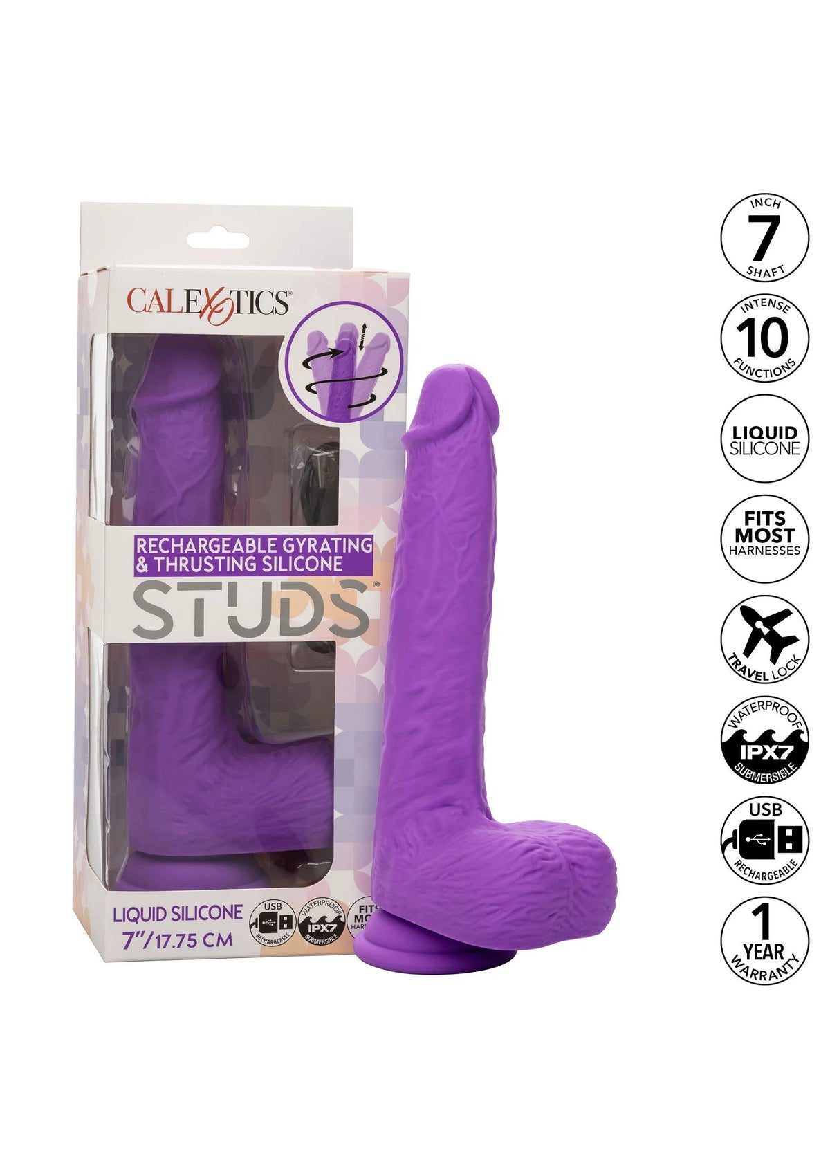Bestel: Gyrating & Thrusting Studs by CalExotics - bij Happytoys: de erotische sex webshop | liever Happy dan Easy ⭐⭐⭐⭐⭐