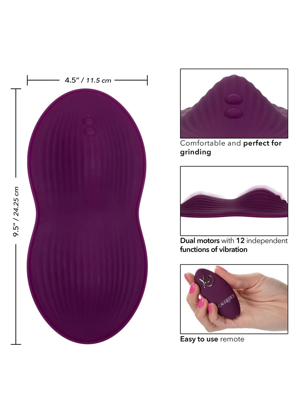 Bestel: Remote Control Dual Rider sit on vibrator by CalExotics - bij Happytoys: de erotische sex webshop | liever Happy dan Easy ⭐⭐⭐⭐⭐