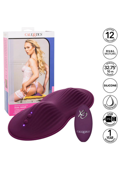 Bestel: Remote Control Dual Rider sit on vibrator by CalExotics - bij Happytoys: de erotische sex webshop | liever Happy dan Easy ⭐⭐⭐⭐⭐