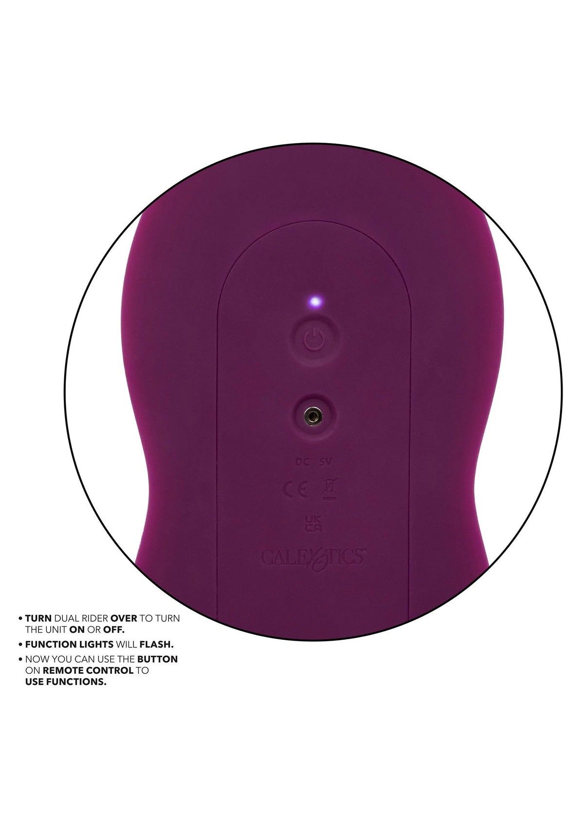 Bestel: Remote Control Dual Rider sit on vibrator by CalExotics - bij Happytoys: de erotische sex webshop | liever Happy dan Easy ⭐⭐⭐⭐⭐