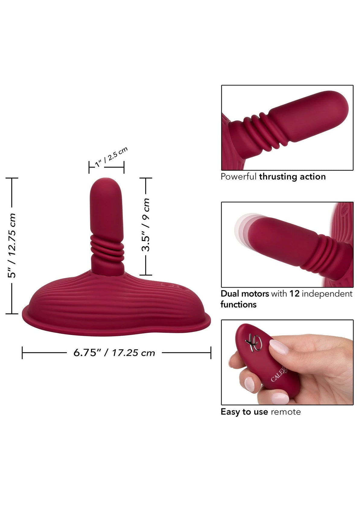 Bestel: Dual Rider Remote Control Thrust & Grind by CalExotics - bij Happytoys: de erotische sex webshop | liever Happy dan Easy ⭐⭐⭐⭐⭐