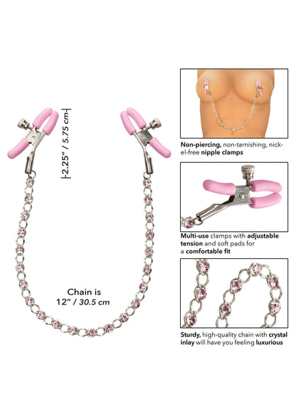 Bestel: First Time Crystal Nipple Teasers by CalExotics - bij Happytoys: de erotische sex webshop | liever Happy dan Easy ⭐⭐⭐⭐⭐