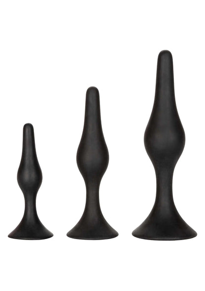 Bestel: Silicone Anal Starter Kit by CalExotics - bij Happytoys: de erotische sex webshop | liever Happy dan Easy ⭐⭐⭐⭐⭐ - Default Title - 12028 - BLACK