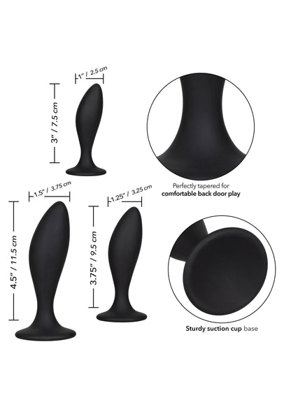 Bestel: Silicone Anal Curve Kit by CalExotics - bij Happytoys: de erotische sex webshop | liever Happy dan Easy ⭐⭐⭐⭐⭐