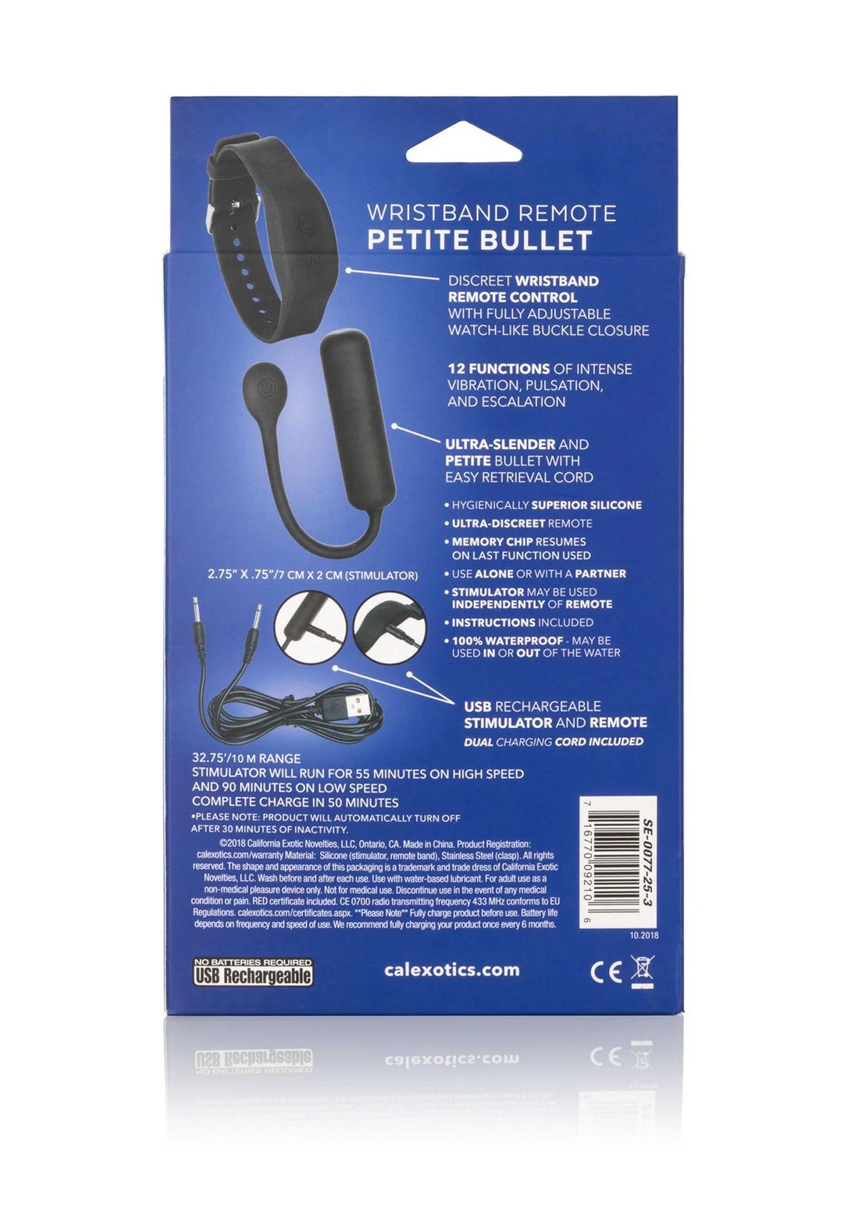Bestel: Wristband Remote Petite Bullet by CalExotics - bij Happytoys: de erotische sex webshop | liever Happy dan Easy ⭐⭐⭐⭐⭐