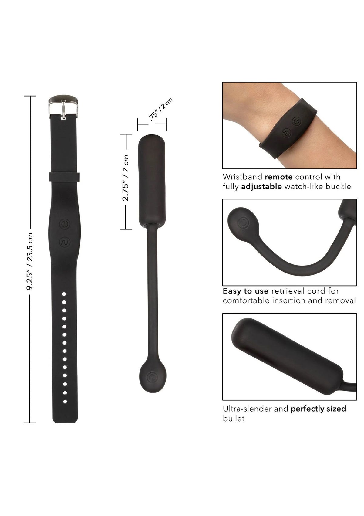 Bestel: Wristband Remote Petite Bullet by CalExotics - bij Happytoys: de erotische sex webshop | liever Happy dan Easy ⭐⭐⭐⭐⭐