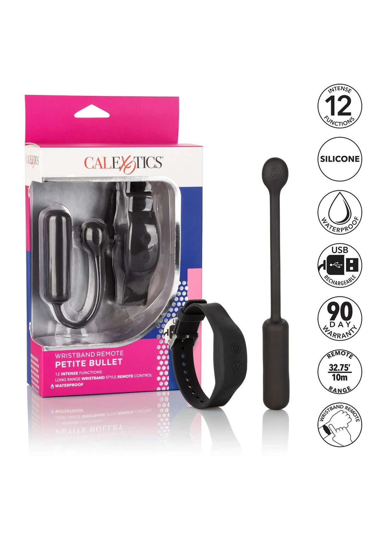 Bestel: Wristband Remote Petite Bullet by CalExotics - bij Happytoys: de erotische sex webshop | liever Happy dan Easy ⭐⭐⭐⭐⭐