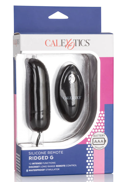 Bestel: Silicone Remote Ridged G G - spot vibrator by CalExotics - bij Happytoys: de erotische sex webshop | liever Happy dan Easy ⭐⭐⭐⭐⭐