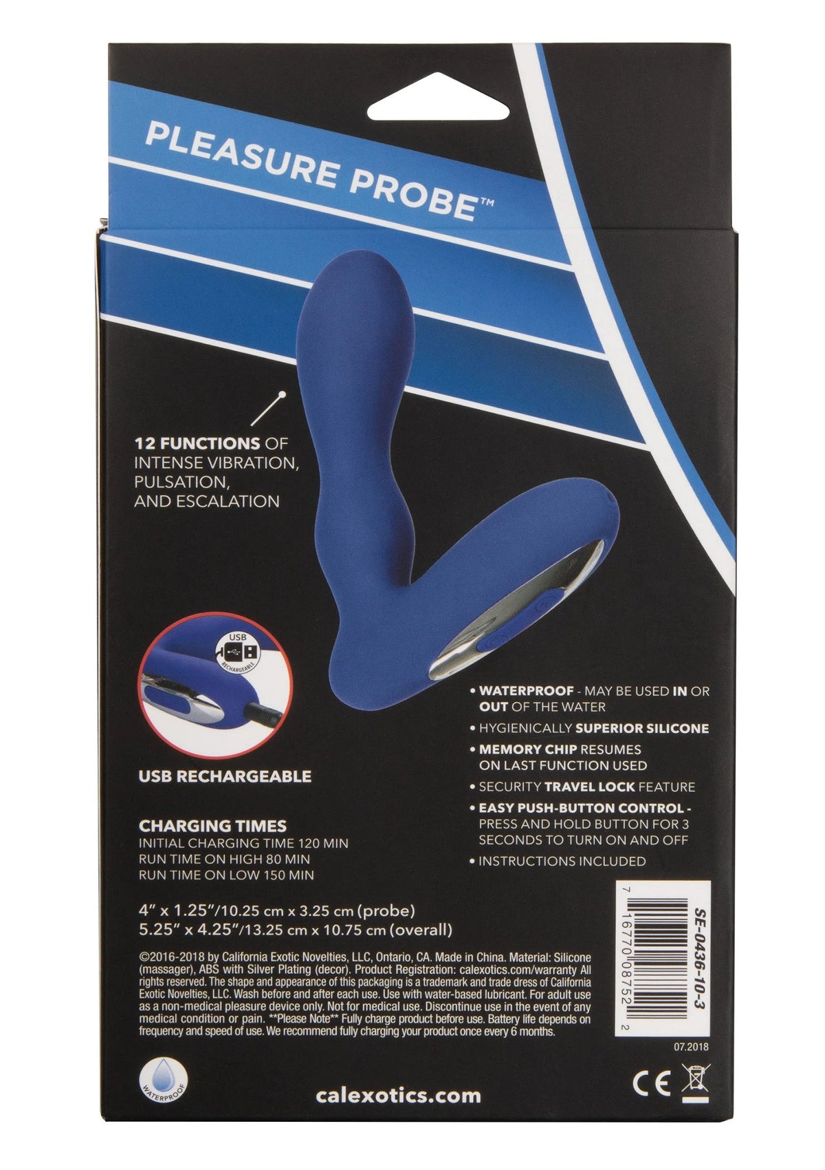 Bestel: Eclipse Pleasure Probe Butplug by CalExotics - bij Happytoys: de erotische sex webshop | liever Happy dan Easy ⭐⭐⭐⭐⭐