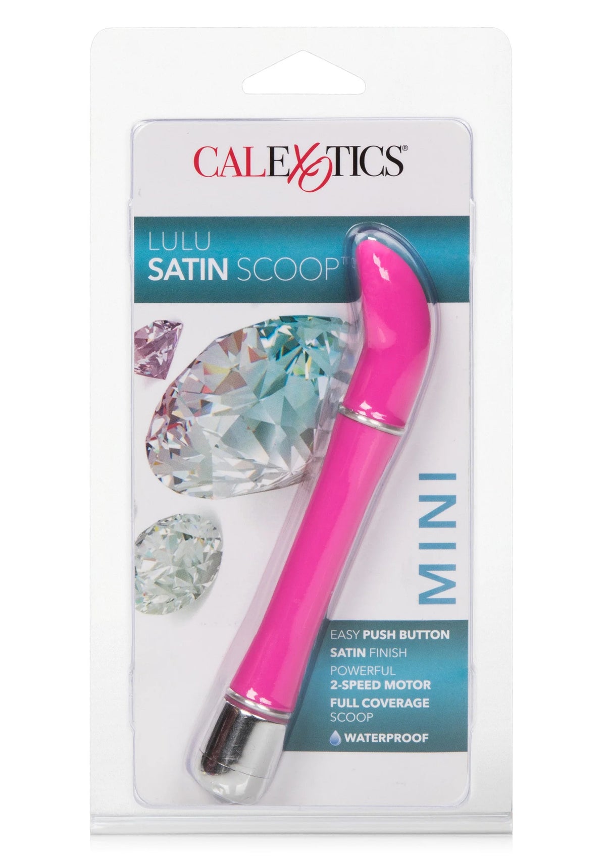 Bestel: Lulu Satin Scoop designvibrator (Pink) by CalExotics - bij Happytoys: de erotische sex webshop | liever Happy dan Easy ⭐⭐⭐⭐⭐