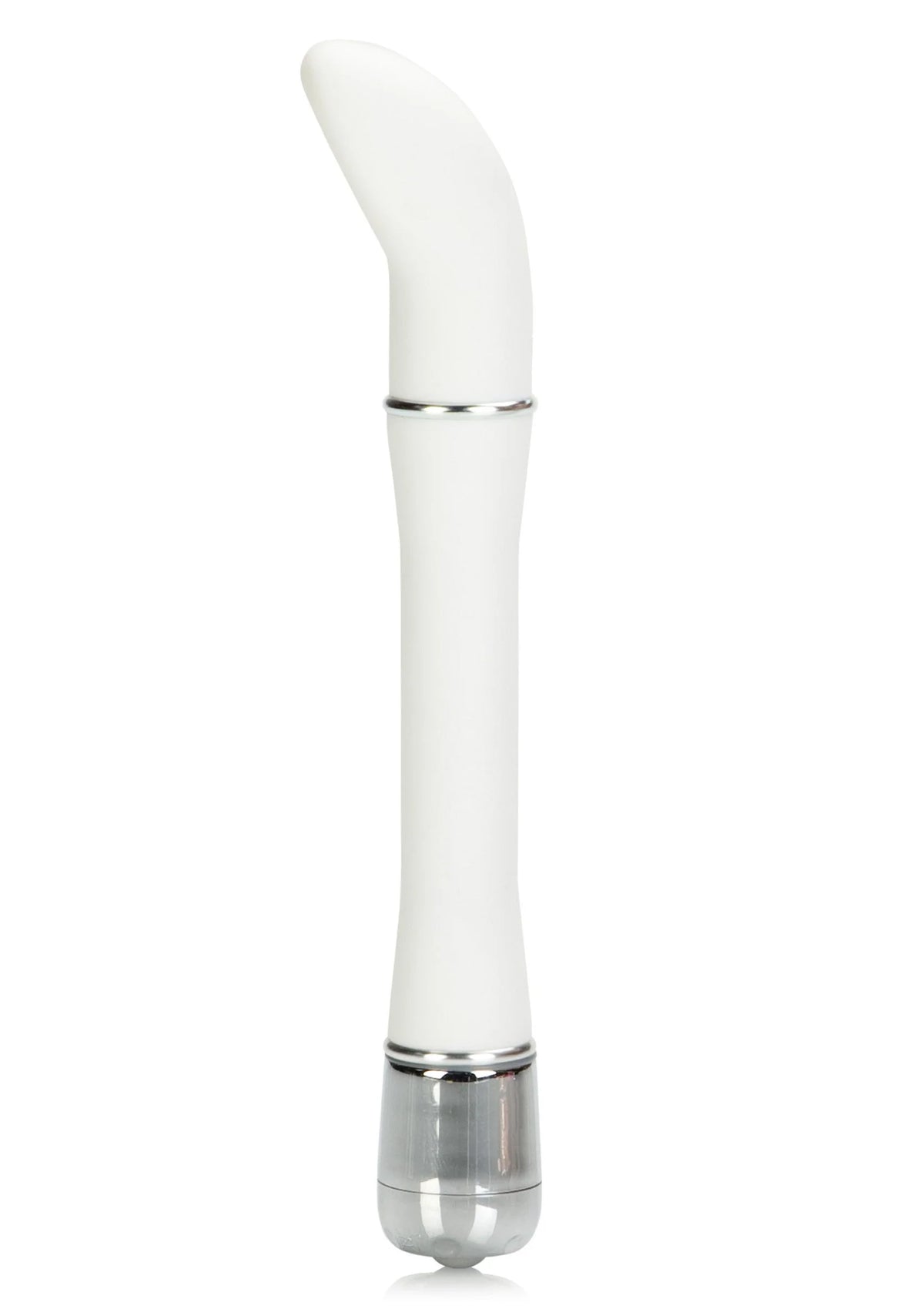Bestel: Lulu Satin Scoop designvibrator (white) by CalExotics - bij Happytoys: de erotische sex webshop | liever Happy dan Easy ⭐⭐⭐⭐⭐ - Default Title - 12212 - WHITE