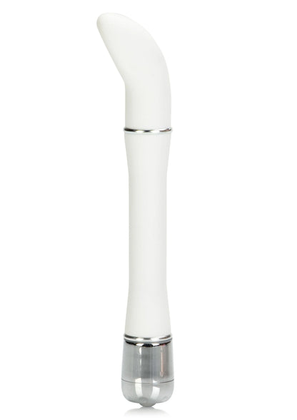 Bestel: Lulu Satin Scoop designvibrator (white) by CalExotics - bij Happytoys: de erotische sex webshop | liever Happy dan Easy ⭐⭐⭐⭐⭐ - Default Title - 12212 - WHITE