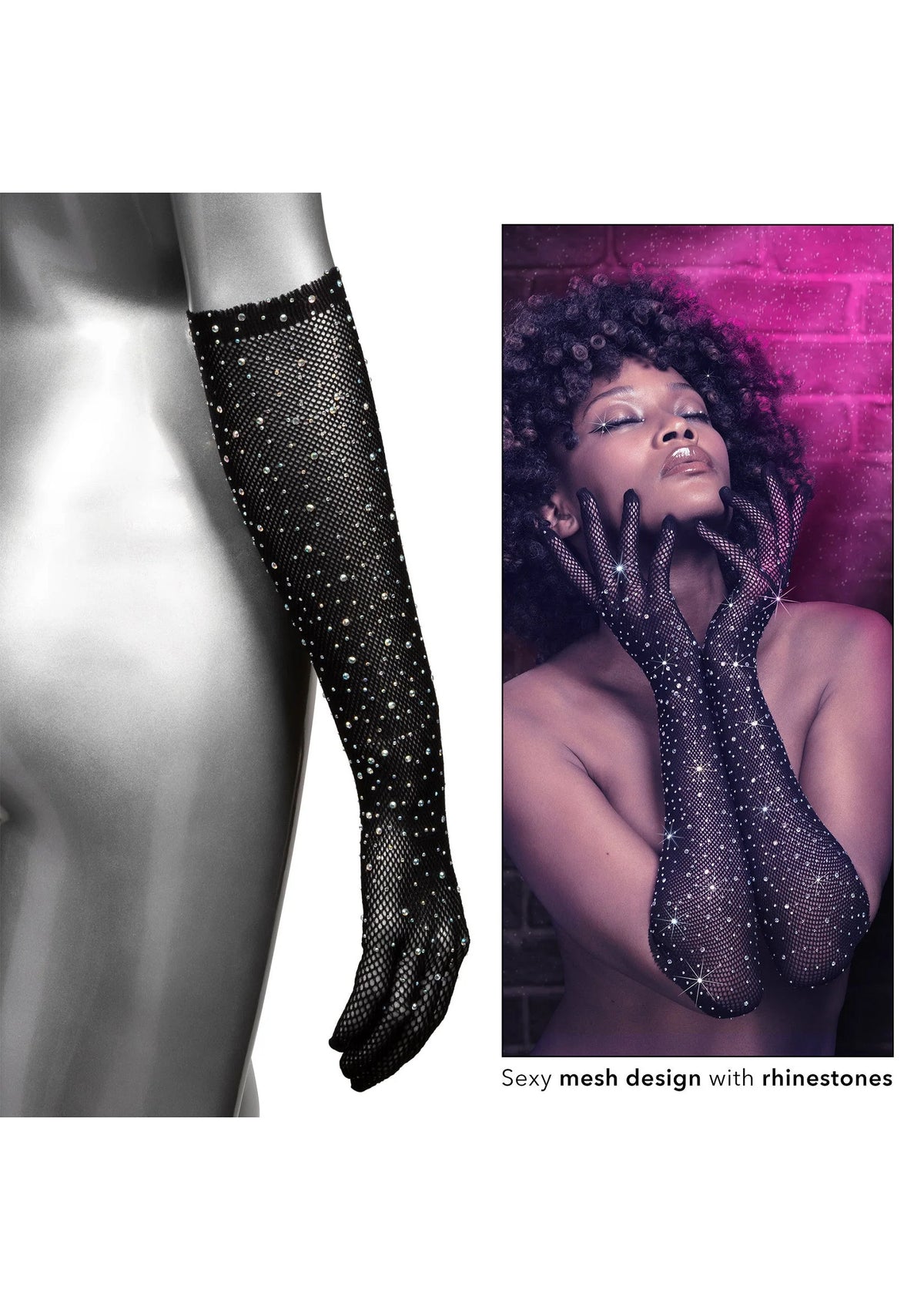 Bestel: Full Length Gloves by CalExotics Radiance - bij Happytoys: de erotische sex webshop | liever Happy dan Easy ⭐⭐⭐⭐⭐