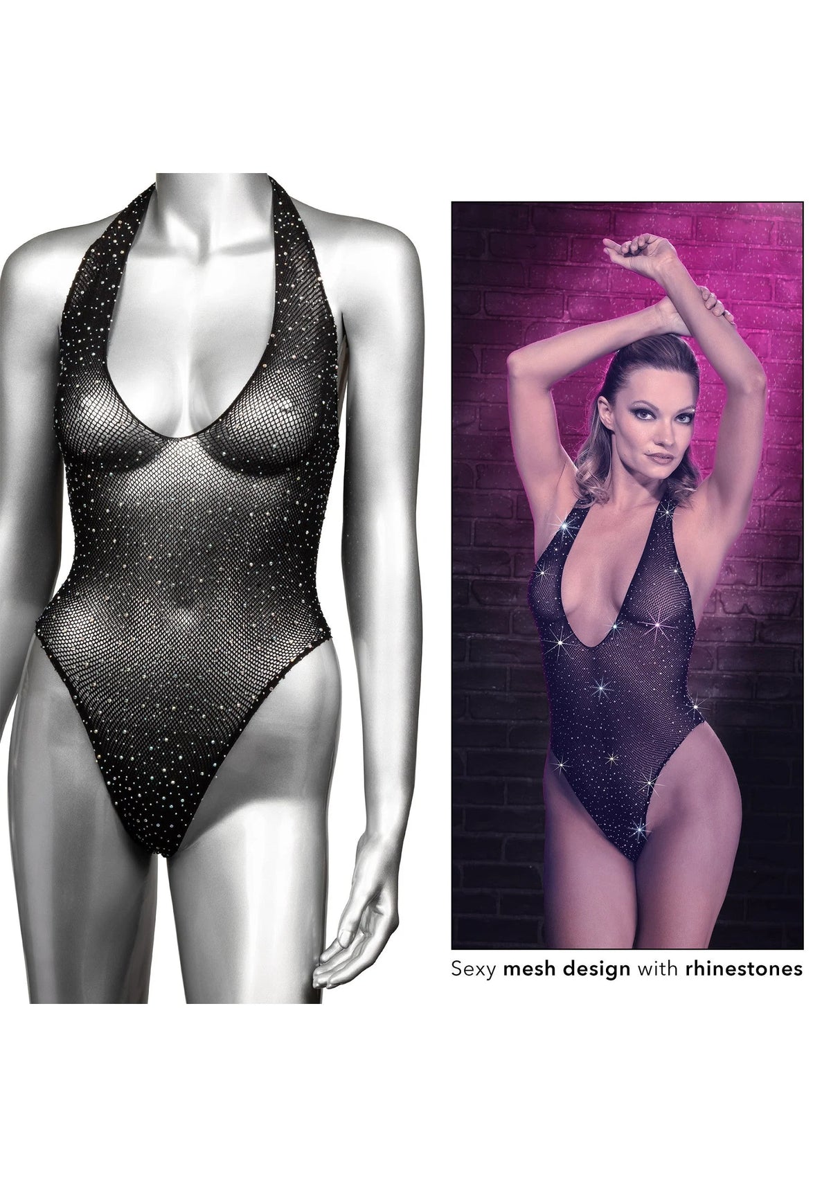 Bestel: Deep V Body Suit CalExotics Radiance - bij Happytoys: de erotische sex webshop | liever Happy dan Easy ⭐⭐⭐⭐⭐