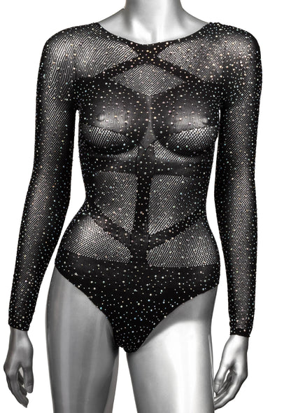 Bestel: Radiance Long Sleeve Body Suit buy CalExotics - bij Happytoys: de erotische sex webshop | liever Happy dan Easy ⭐⭐⭐⭐⭐ - Default Title - 12269 - BLACK - O/S
