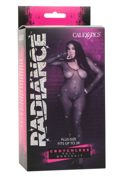 Bestel: Plus Size kruisloos Full Body Suit CalExotics Radiance - bij Happytoys: de erotische sex webshop | liever Happy dan Easy ⭐⭐⭐⭐⭐