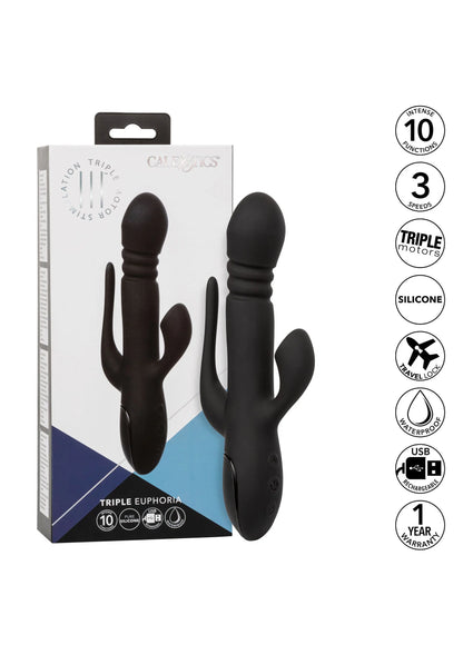 Bestel: Triple Euphoria 3 double vibrator by CalExotics - bij Happytoys: de erotische sex webshop | liever Happy dan Easy ⭐⭐⭐⭐⭐