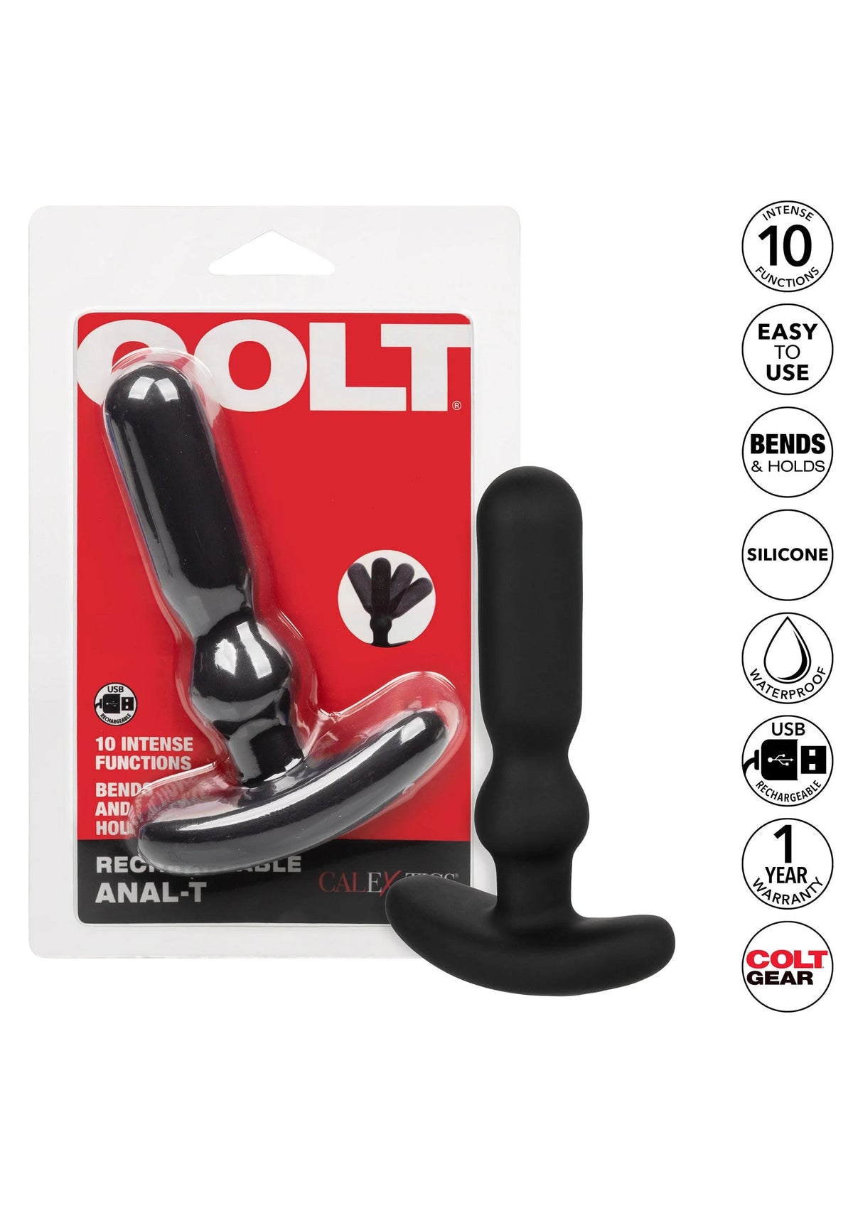 Bestel: COLT Rechargeable Anal - T Vibrator by CalExotics - bij Happytoys: de erotische sex webshop | liever Happy dan Easy ⭐⭐⭐⭐⭐