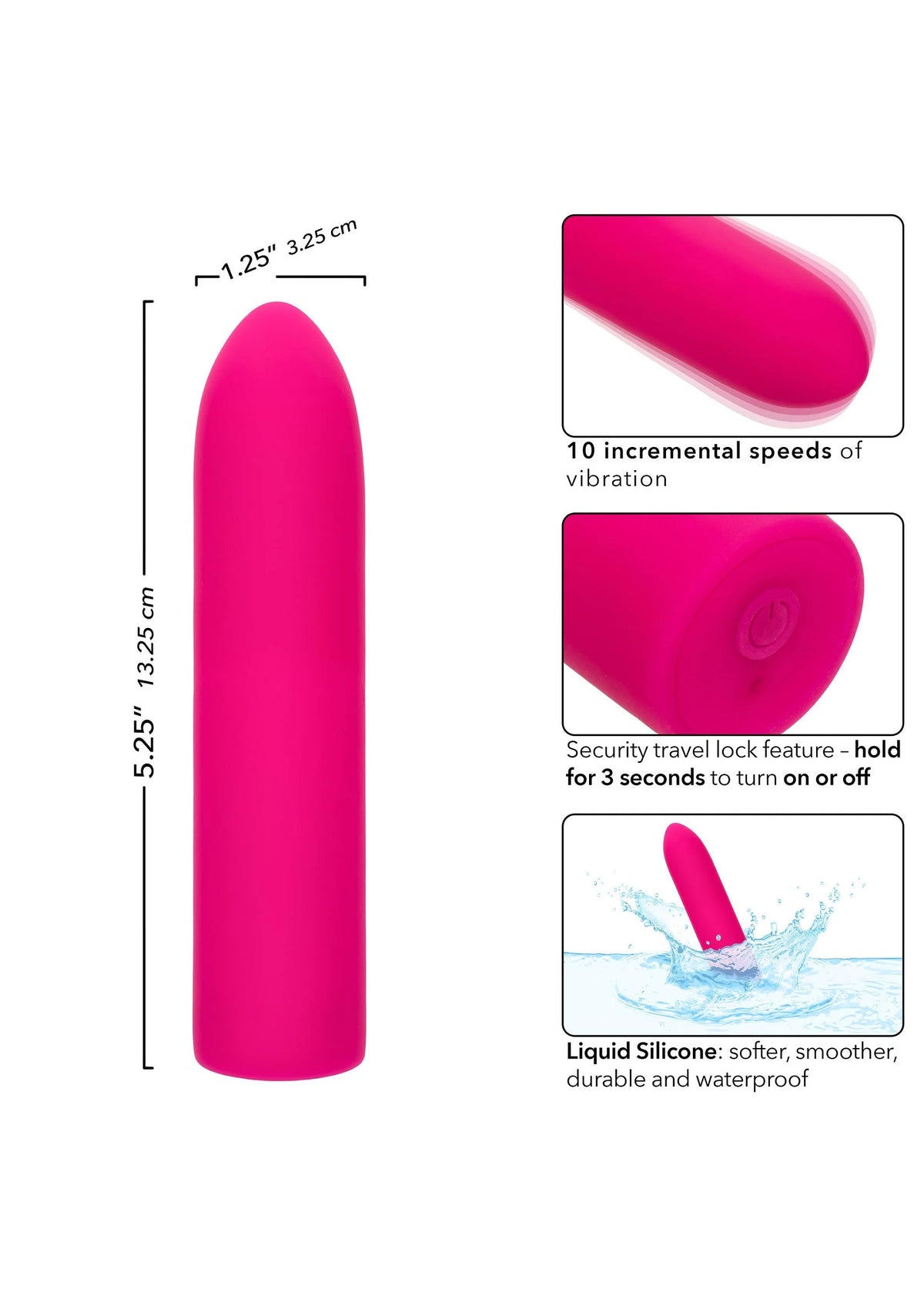 Bestel: Rechargeable Chic Mini by CalExotics - bij Happytoys: de erotische sex webshop | liever Happy dan Easy ⭐⭐⭐⭐⭐