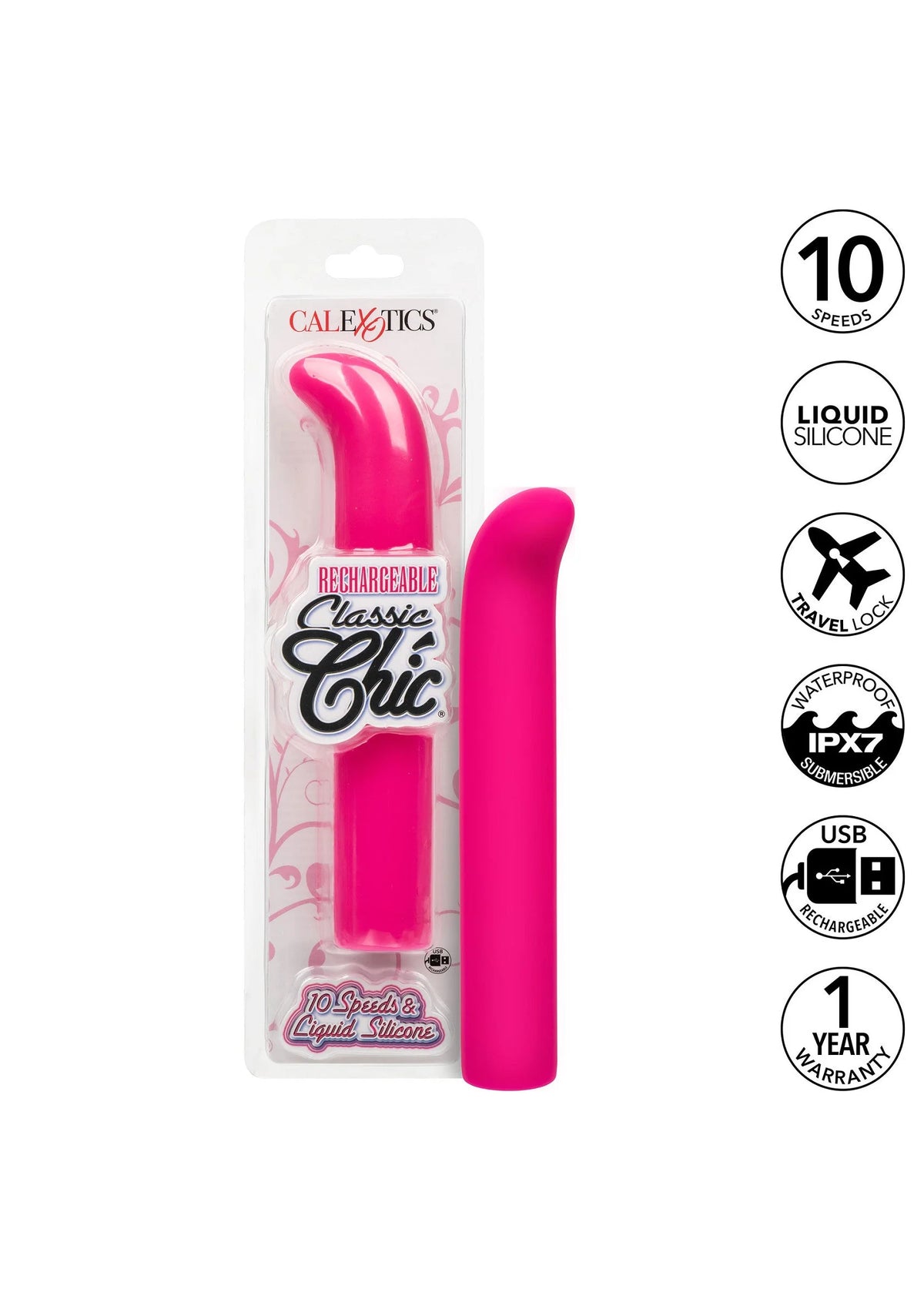 Bestel: Rechargeable Chic Standard G by CalExotics - bij Happytoys: de erotische sex webshop | liever Happy dan Easy ⭐⭐⭐⭐⭐