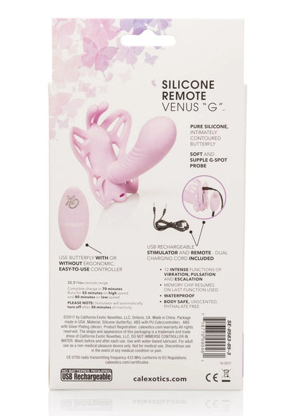 Bestel: Venus Butterfly Silicone Remote Venus 'G' by CalExotics - bij Happytoys: de erotische sex webshop | liever Happy dan Easy ⭐⭐⭐⭐⭐