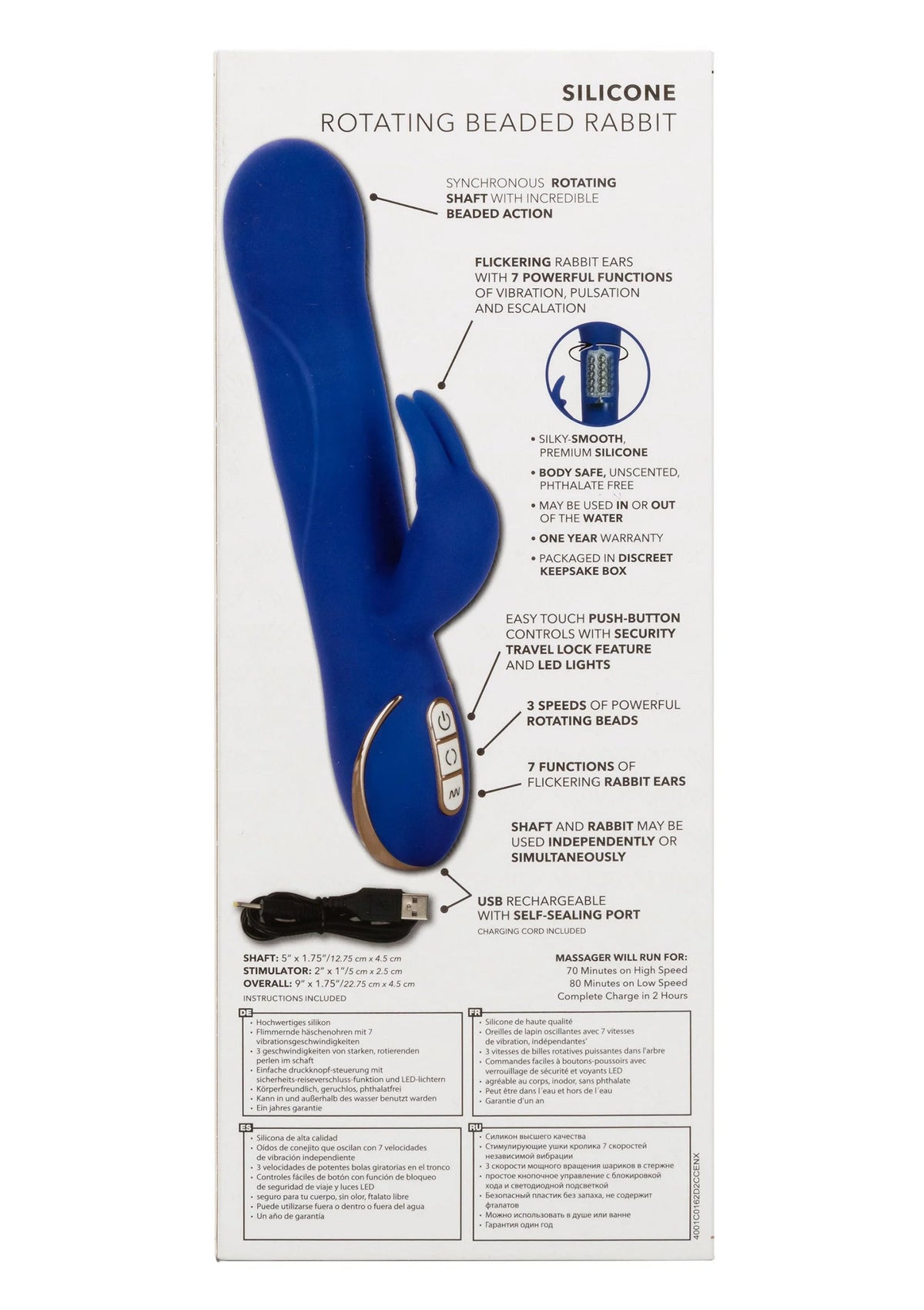 Bestel: Jack Rabbit Signature Silicone Rotating Beaded Rabbit vibrator by CalExotics - bij Happytoys: de erotische sex webshop | liever Happy dan Easy ⭐⭐⭐⭐⭐