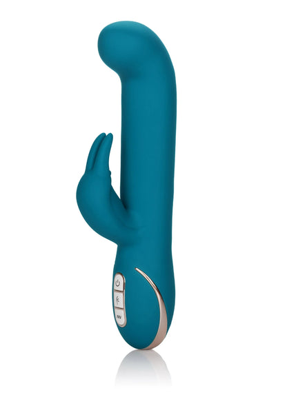 Bestel: Jack Rabbit Signature Silicone Rocking 'G” Rabbit Vibrator by CalExotics - bij Happytoys: de erotische sex webshop | liever Happy dan Easy ⭐⭐⭐⭐⭐ - Default Title - 12441 - BLUE