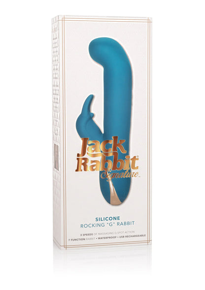 Bestel: Jack Rabbit Signature Silicone Rocking 'G” Rabbit Vibrator by CalExotics - bij Happytoys: de erotische sex webshop | liever Happy dan Easy ⭐⭐⭐⭐⭐
