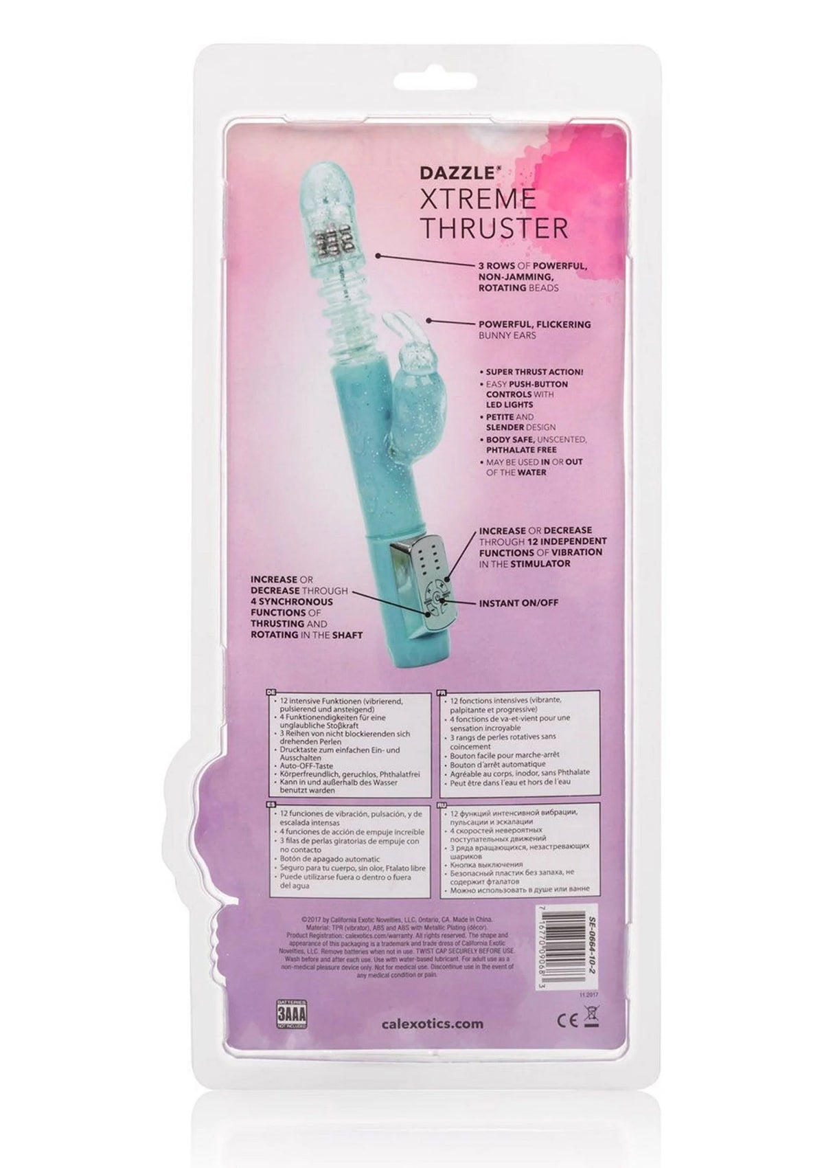 Bestel: Dazzle Xtreme Thruster Vibrator by CalExotics - bij Happytoys: de erotische sex webshop | liever Happy dan Easy ⭐⭐⭐⭐⭐