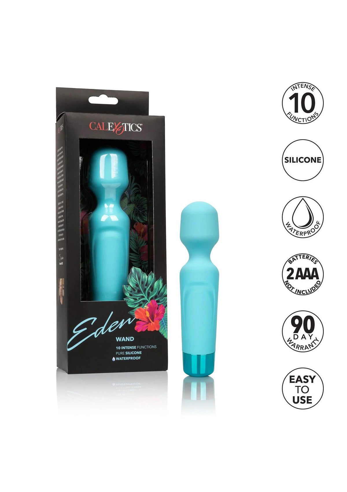 Bestel: Wand vibrator by CalExotics Eden - bij Happytoys: de erotische sex webshop | liever Happy dan Easy ⭐⭐⭐⭐⭐