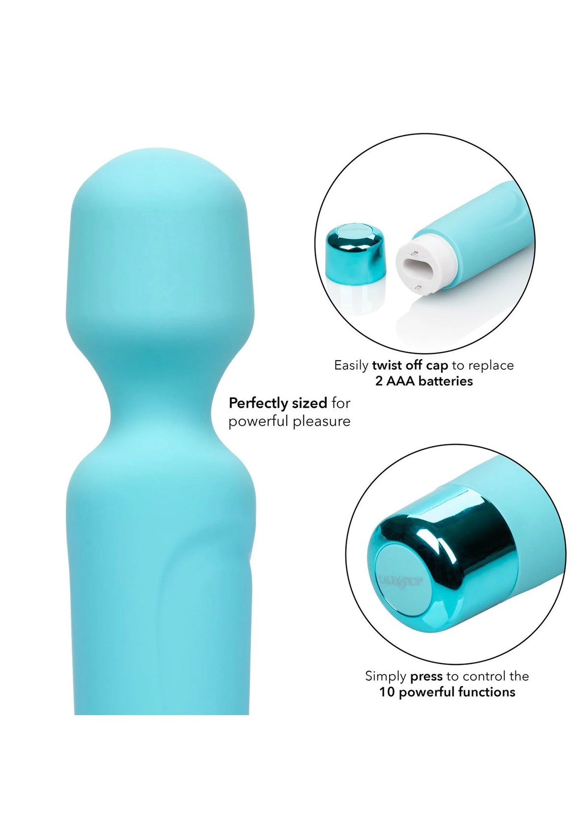 Bestel: Wand vibrator by CalExotics Eden - bij Happytoys: de erotische sex webshop | liever Happy dan Easy ⭐⭐⭐⭐⭐
