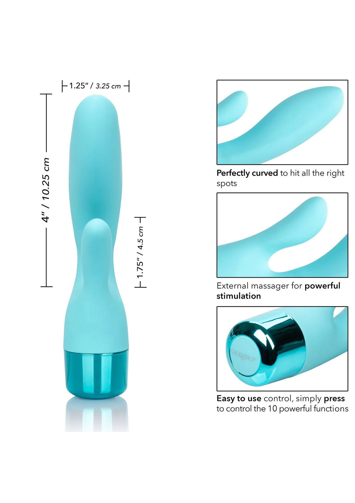 Bestel: Lover double vibrator by CalExotics Eden - bij Happytoys: de erotische sex webshop | liever Happy dan Easy ⭐⭐⭐⭐⭐