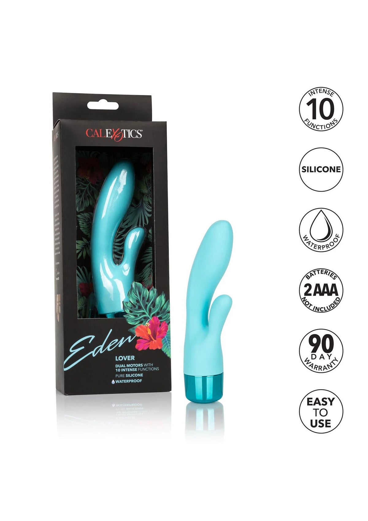 Bestel: Lover double vibrator by CalExotics Eden - bij Happytoys: de erotische sex webshop | liever Happy dan Easy ⭐⭐⭐⭐⭐