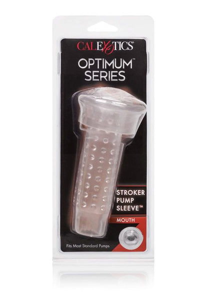 Bestel: Optimum Series Stroker Pump Sleeve Mouth by CalExotics - bij Happytoys: de erotische sex webshop | liever Happy dan Easy ⭐⭐⭐⭐⭐