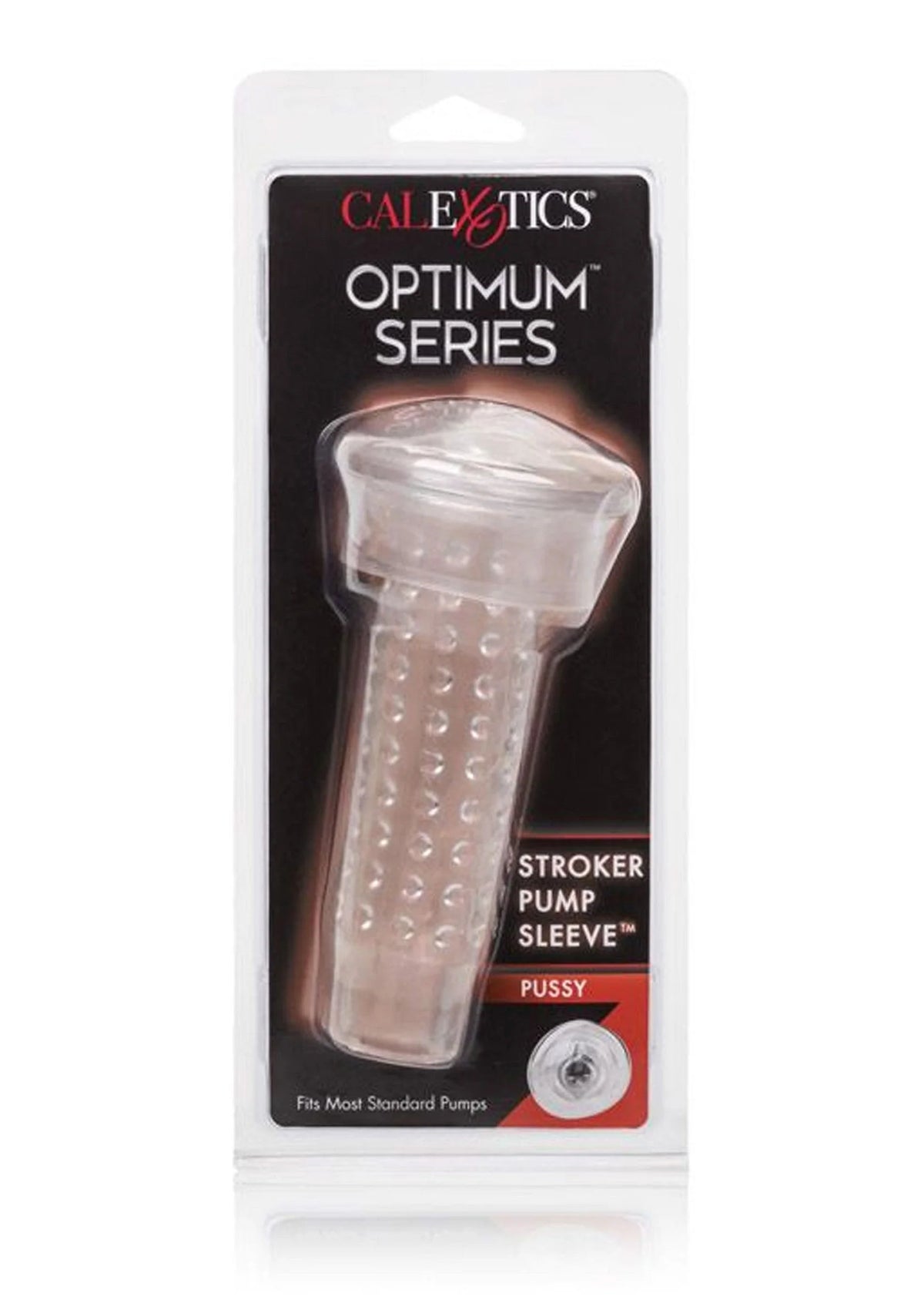 Bestel: Optimum Series Stroker Pump Sleeve Pussy by CalExotics - bij Happytoys: de erotische sex webshop | liever Happy dan Easy ⭐⭐⭐⭐⭐