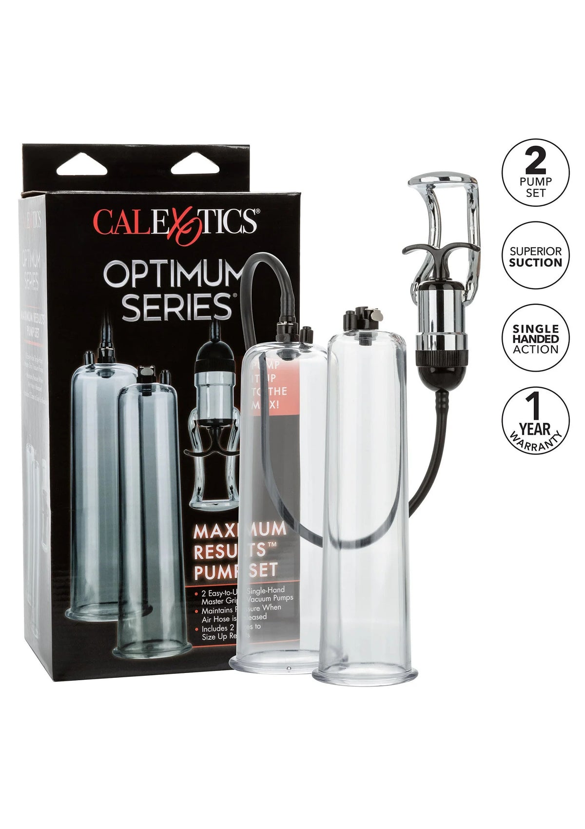 Bestel: Optimum Series Maximum Results Pump Set by Calexotics - bij Happytoys: de erotische sex webshop | liever Happy dan Easy ⭐⭐⭐⭐⭐